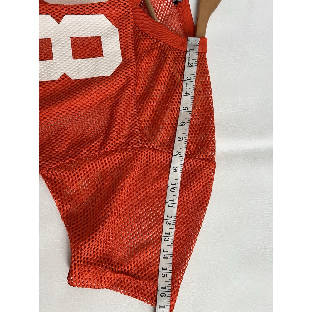Rawlings Vintage Mesh Knit Orange Jersey 28 Size Large Youth Sporty - Picture 8 of 8